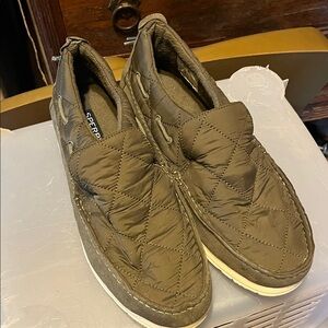 Sperry Men's Quilted Olive Slip-Ons
